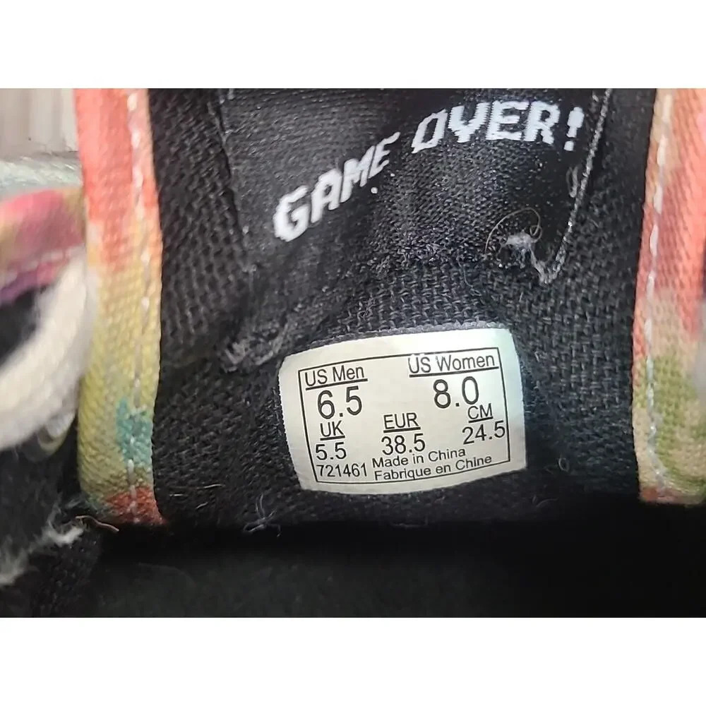Vans X Super Mario Game Over Skateboard Shoe Women's 8 Men's 6.5 Canvas - Picture 16 of 16